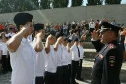 На главной высоте России торжественную клятву кадета дали 358 учащихся из 12 специализированных полицейских классов