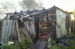 В Тахтамукайском районе сгорела хозяйственная постройка