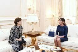 Состоялась встреча Первой леди Азербайджана Мехрибан Алиевой с супругой премьер-министра Венгрии